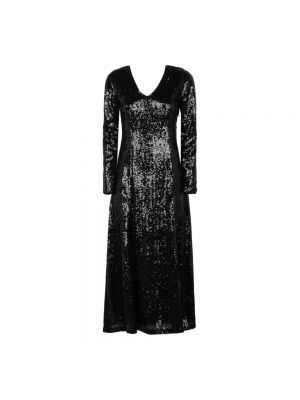 Sukienka midi z cekinami Selected Femme czarna