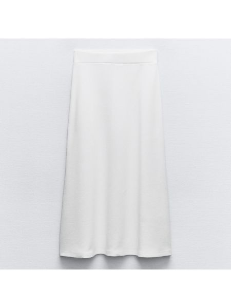 Расклешенная юбка Zara белая