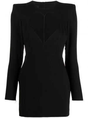 Czarna sukienka koktajlowa w serca Alex Perry