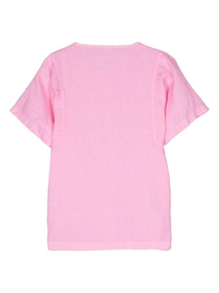 Lniana bluzka Aspesi różowa