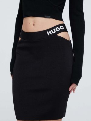 Mini sukně Hugo černé