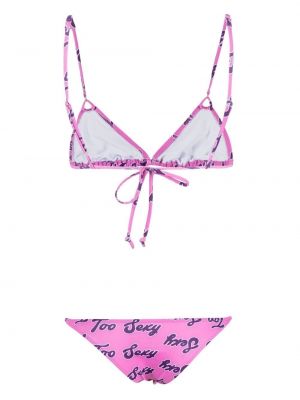 Bikini mit print Natasha Zinko pink