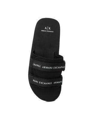 Шлепанцы Armani Exchange черные