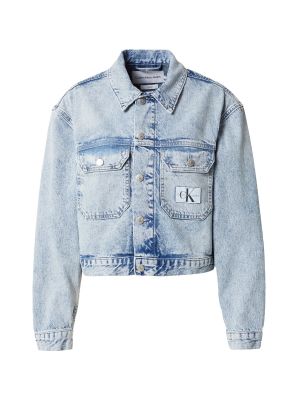 Laza szabású kabát Calvin Klein Jeans kék