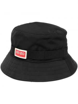 Czarna czapka z nadrukiem Kenzo