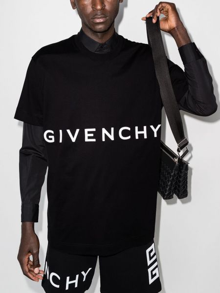 Camiseta con estampado Givenchy negro
