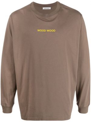 T-shirt mit print Wood Wood