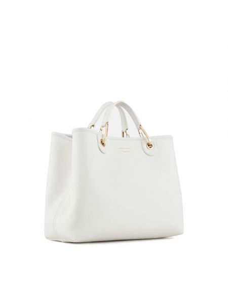Shopper handtasche mit taschen Emporio Armani weiß