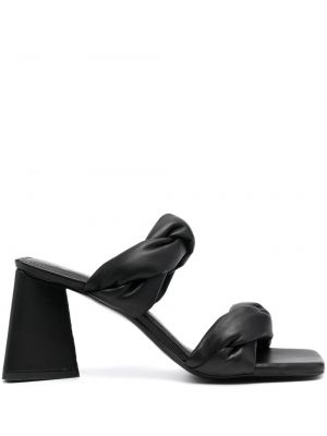Kožené sandále Nubikk čierna