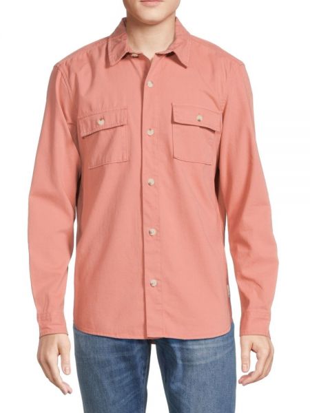 Рубашка на пуговицах с карманами Ben Sherman розовая