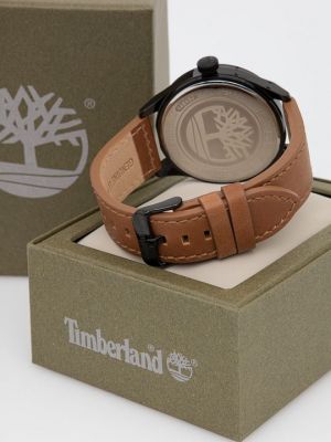 Часы с кожаным ремешком Timberland черные