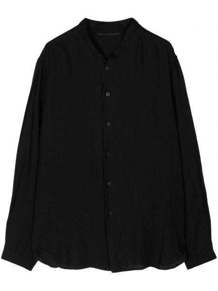 Λινό πουκάμισο Forme D'expression μαύρο