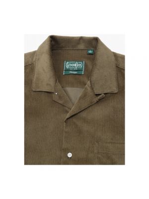 Koszula sztruksowa Gitman Vintage zielona