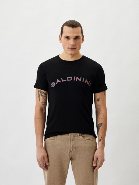 Черная футболка Baldinini