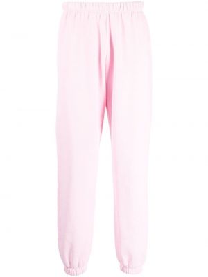 Памучни спортни панталони Erl розово