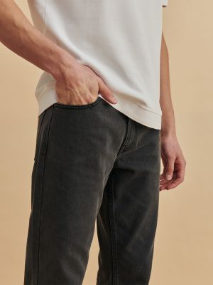 Straight leg jeans Dan Fox Apparel grigio