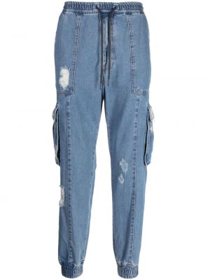 Bavlněné skinny džíny s oděrkami Juun.j