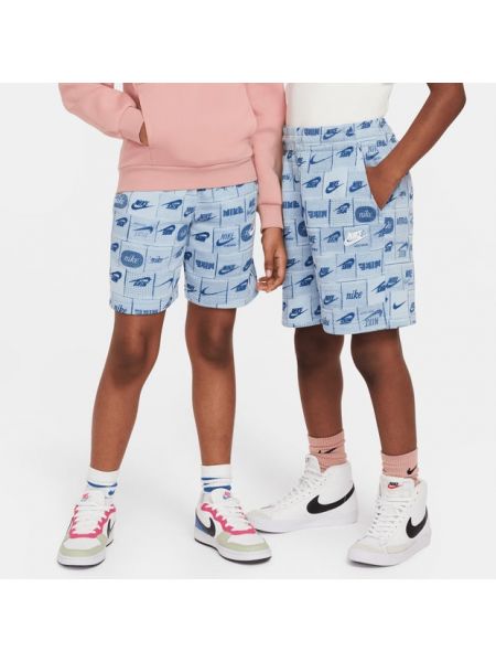 Shorts en coton Nike bleu