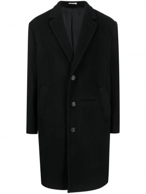 Vlnený kabát Alexander Mcqueen čierna