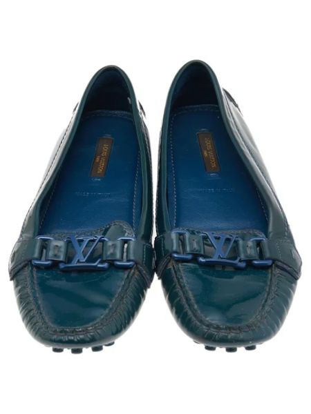 Półbuty skórzane Louis Vuitton Vintage niebieskie