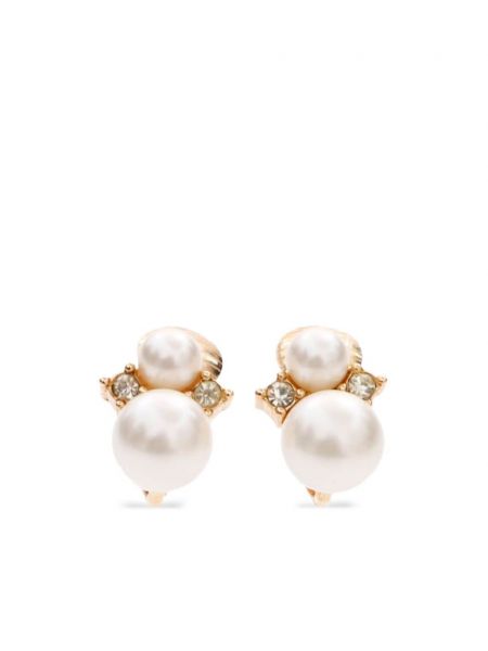 Naušnice sa perlicama Christian Dior Pre-owned zlatna