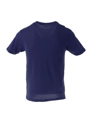 Koszulka slim fit z nadrukiem Jeckerson niebieska