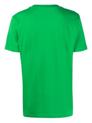 Raštuotas medvilninis marškinėliai Yves Salomon žalia
