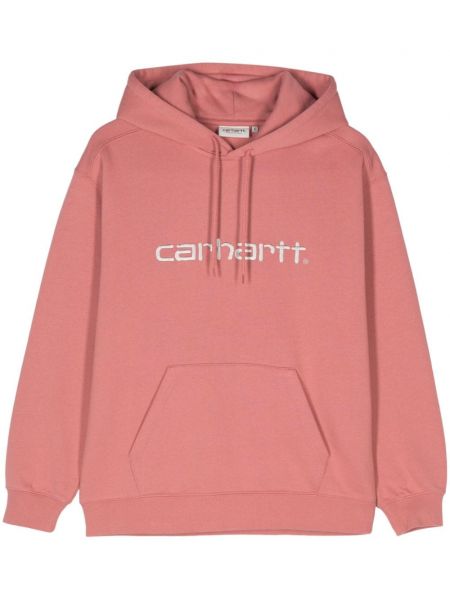 Işlemeli hoodie Carhartt Wip pembe