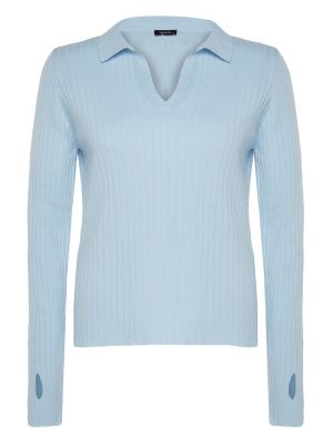 Pieguļošs džemperis Trendyol zils