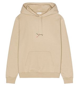 Mikina s kapucňou Saint Laurent - Béžová