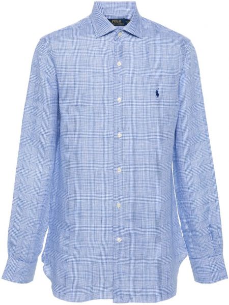 Kostkovaná lněná košile Polo Ralph Lauren