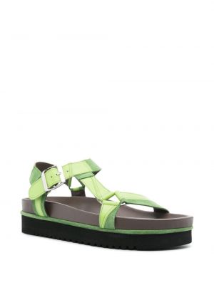 Kožené sandály Ahluwalia zelené
