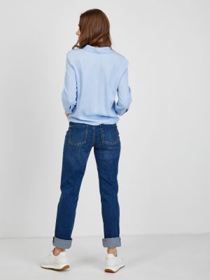 Slim fit priliehavé skinny fit džínsy Orsay modrá