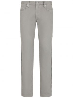 Slim fit skinny džíny s nízkým pasem Emporio Armani šedé