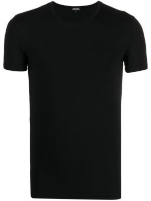 T-shirt aus modal Zegna schwarz