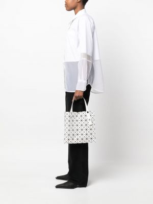 Shopper à motif géométrique Bao Bao Issey Miyake blanc