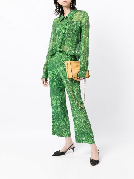 Mustriline püksid N°21 roheline