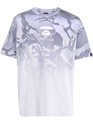 Bavlnené tričko s prechodom farieb Aape By *a Bathing Ape® fialová