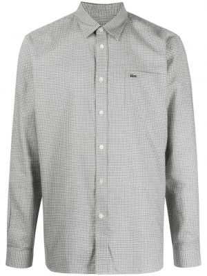 Flanelová kostkovaná bavlněná košile Lacoste