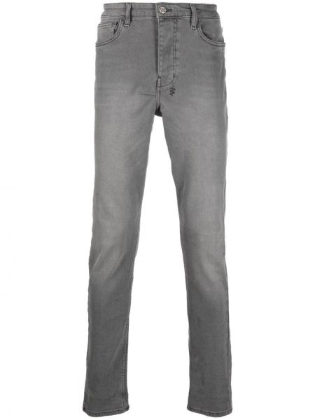 Jeans skinny à imprimé Ksubi gris