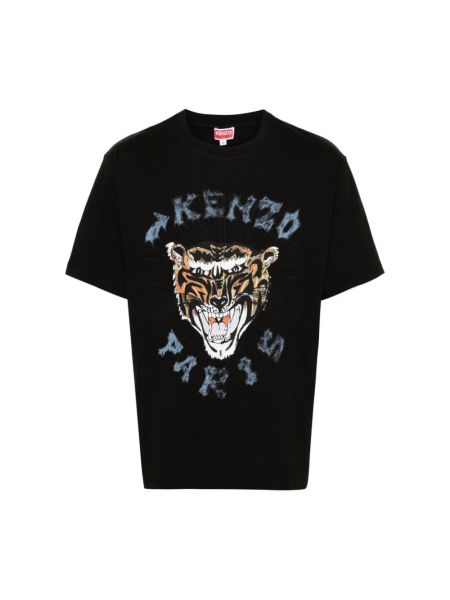 Hemd mit tiger streifen Kenzo schwarz