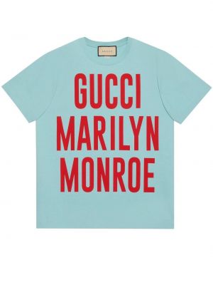 Памучна тениска с принт Gucci