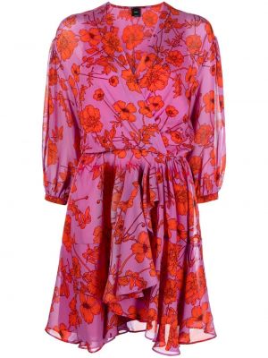 Trykt floral dress Pinko rosa