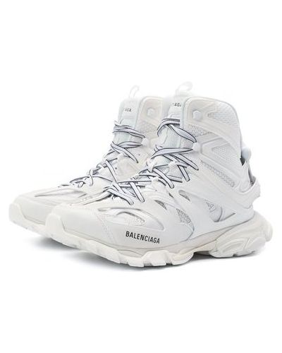 Комбинированные кроссовки Balenciaga Track, белые