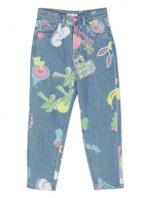 Jeans con stampa Billieblush blu