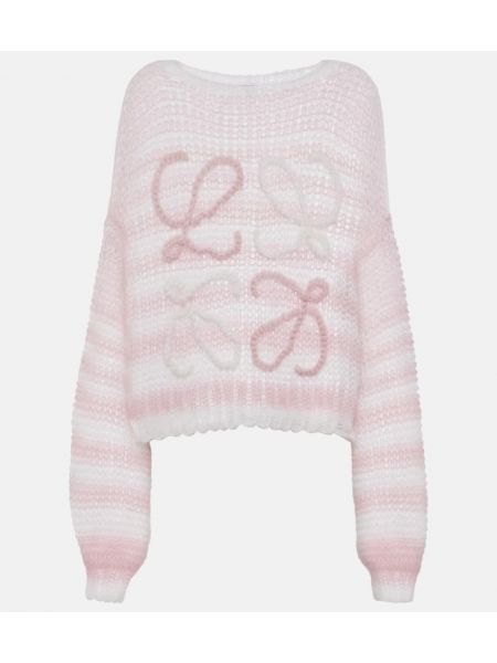 Ull strikkegenser Loewe rosa