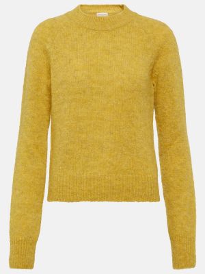 Sweter z alpaki Dries Van Noten żółty