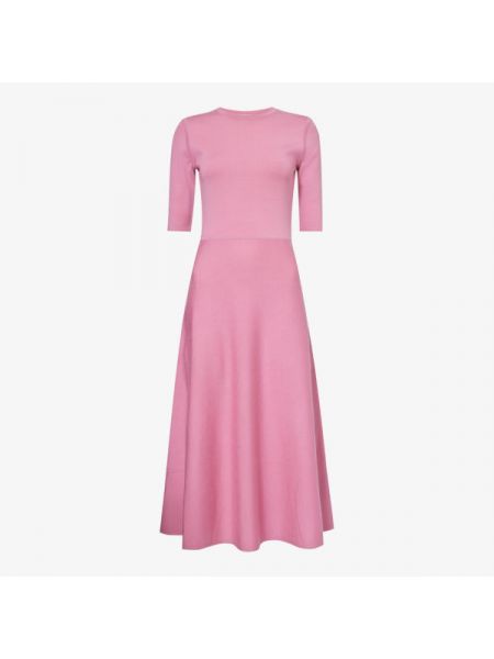 Шерстяное платье миди Gabriela Hearst розовое