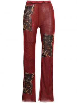 Παντελόνι με σχέδιο Ottolinger κόκκινο