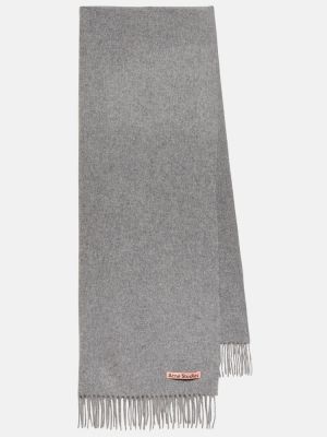 Bufanda de lana Acne Studios gris